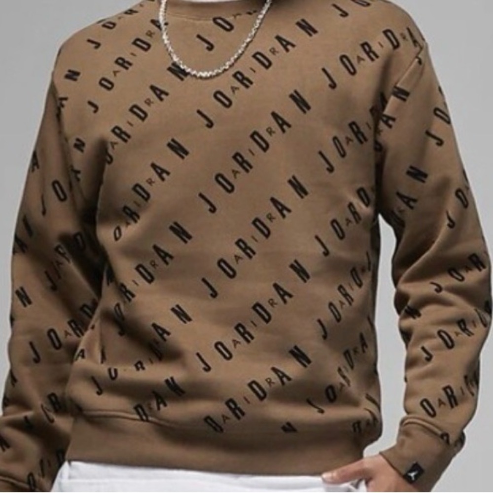 Jordan Boys Gray Crewneck Sweatshirt